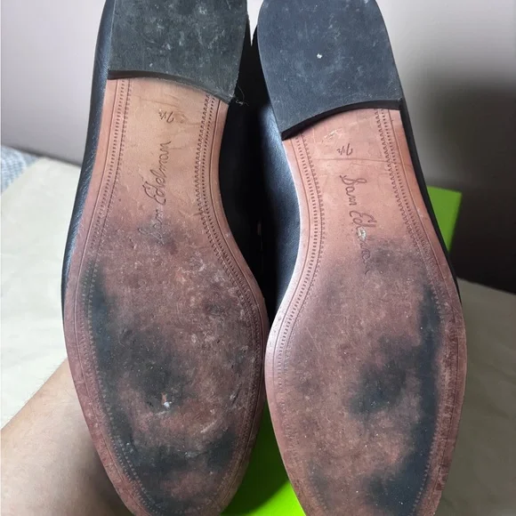 Sam Edelman Black Leather Loraine Loafers - Picture 7 of 9